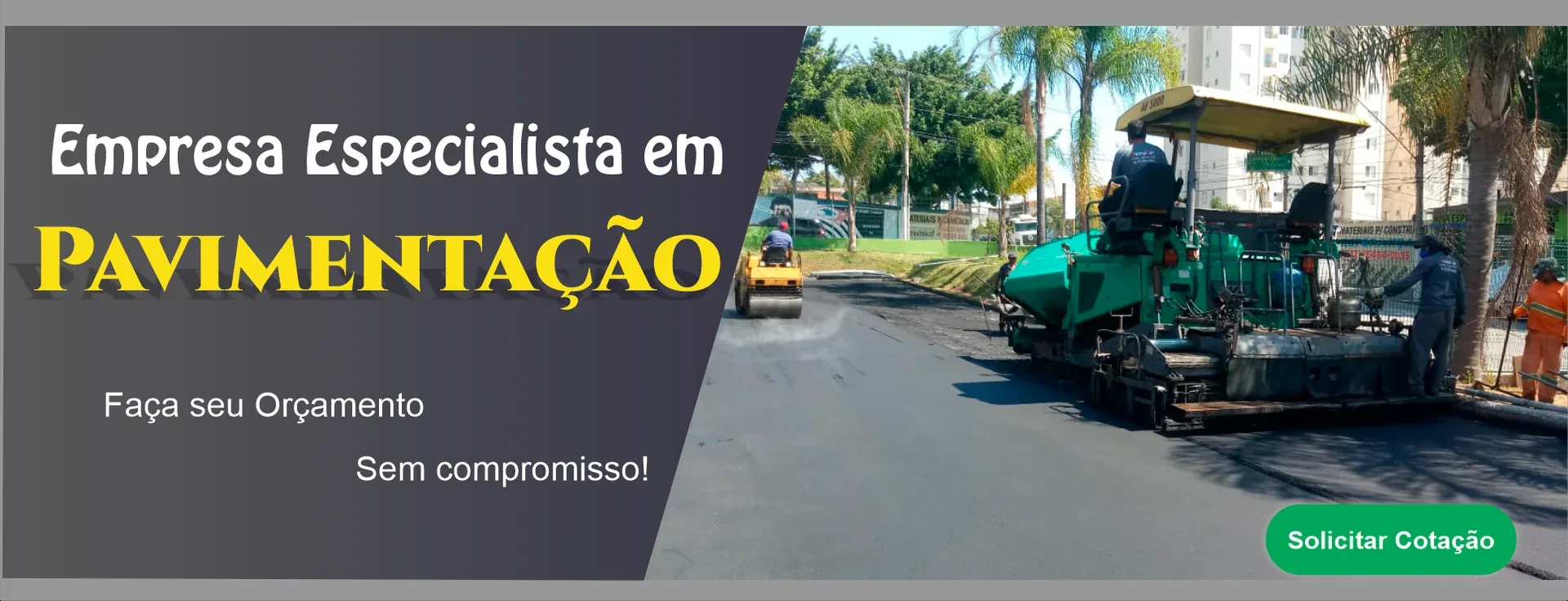 Pavimentação asfáltica pela Alves Pavimentação