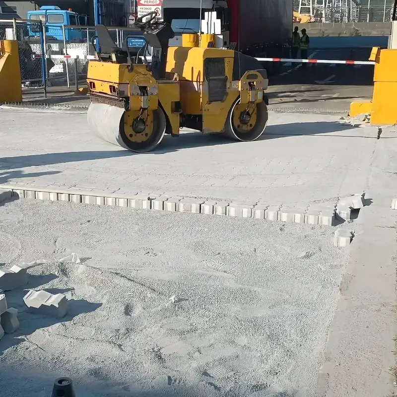 Foto de obra da Alves Pavimentação — China Hay