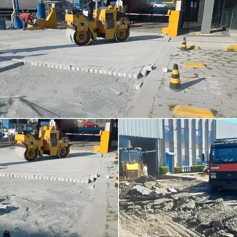Foto de obra da Alves Pavimentação — China Hay